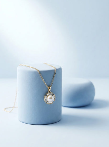 Solar Pearl Pendant Chain