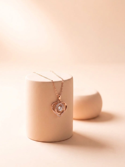 Bloom Heart Pendant Chain
