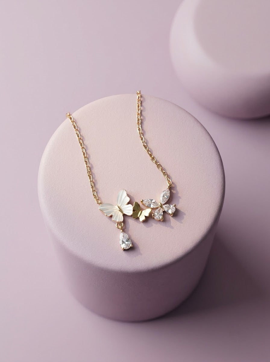 Flutter Duo Pendant Chain