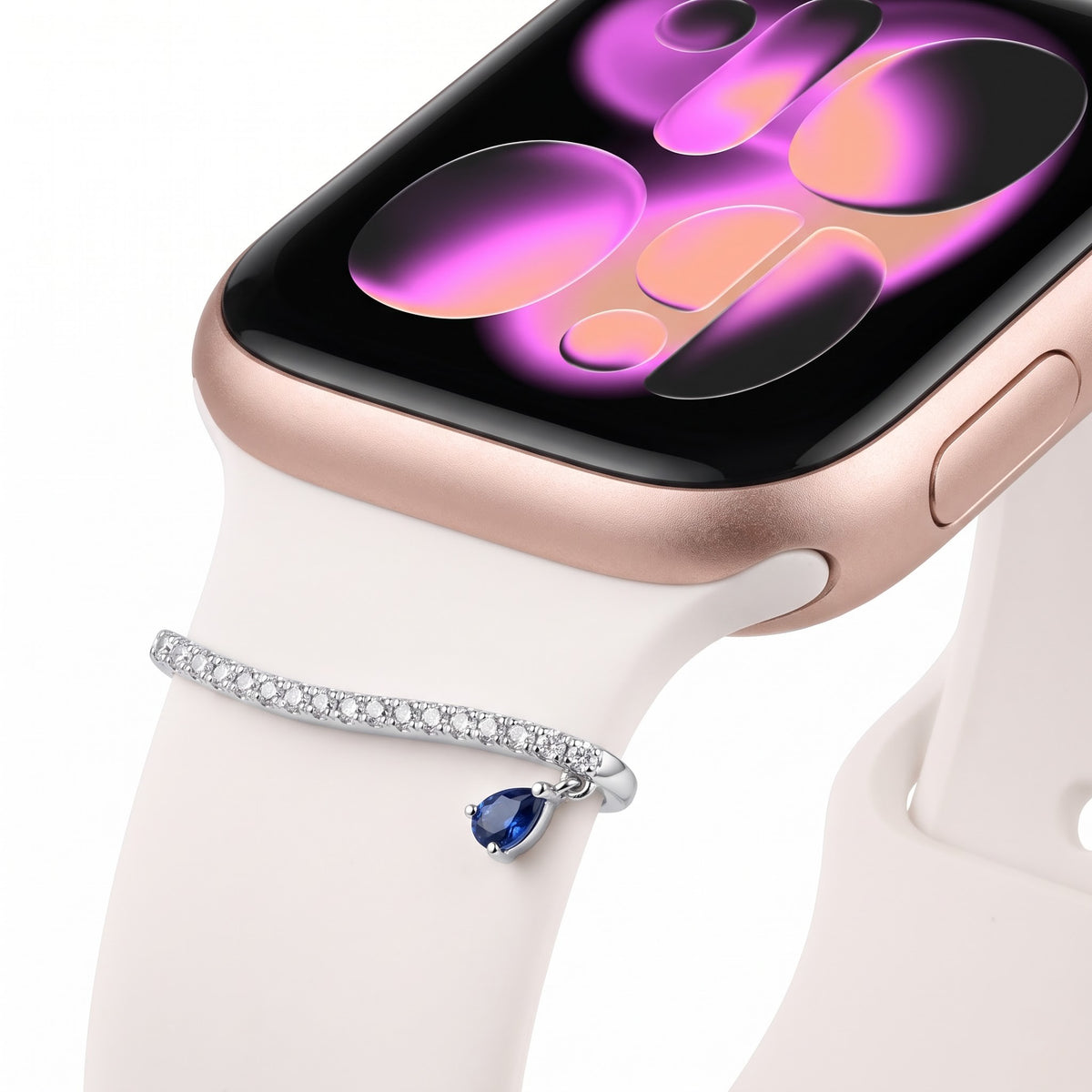 Wave & Drop Watch Charm