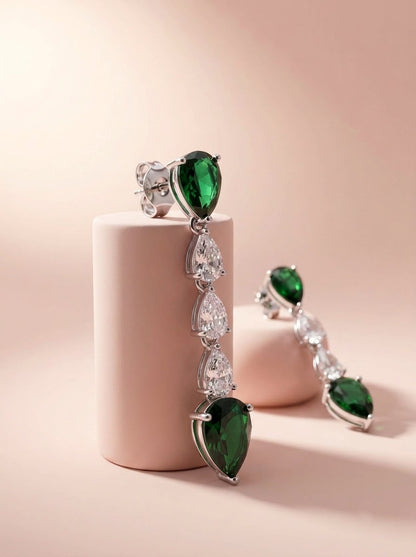 Emerald Drop Earrings