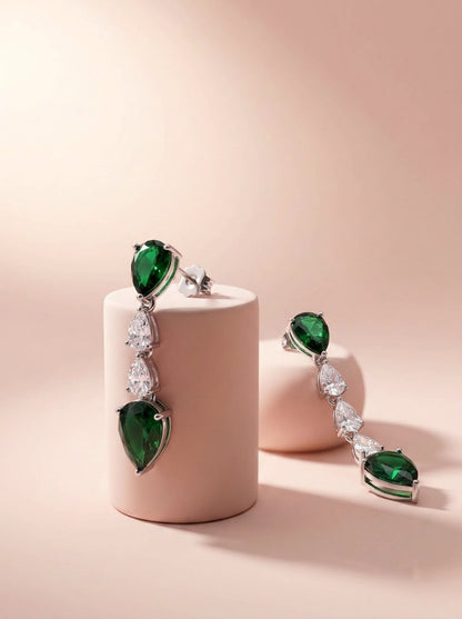 Emerald Drop Earrings