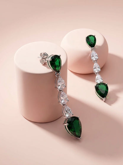 Emerald Drop Earrings