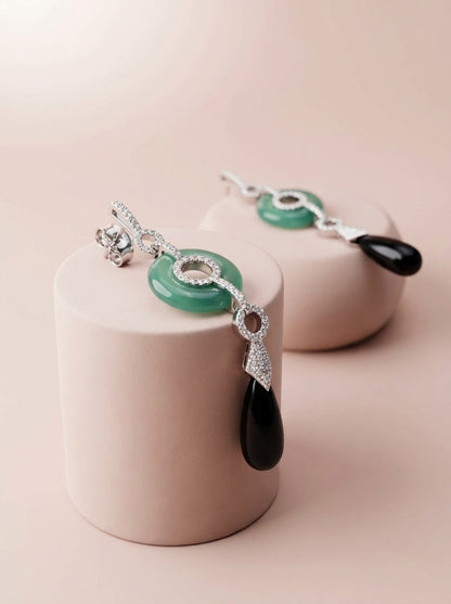Jade Drop Earrings