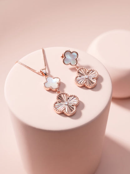 Cut-Metal Floral Pendent set