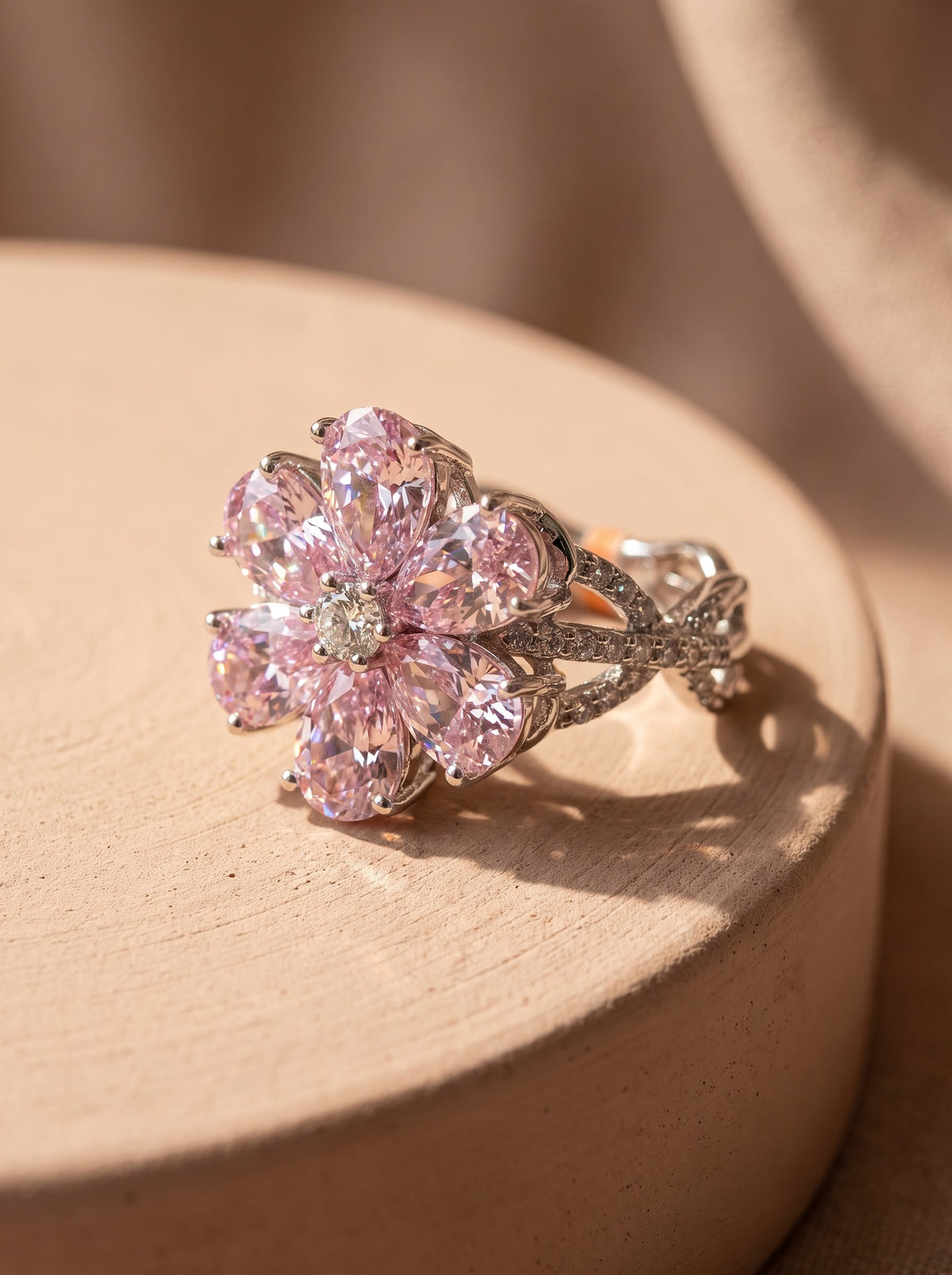 Blushing Lotus Ring