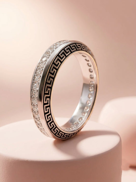 Sterling Meander Ring