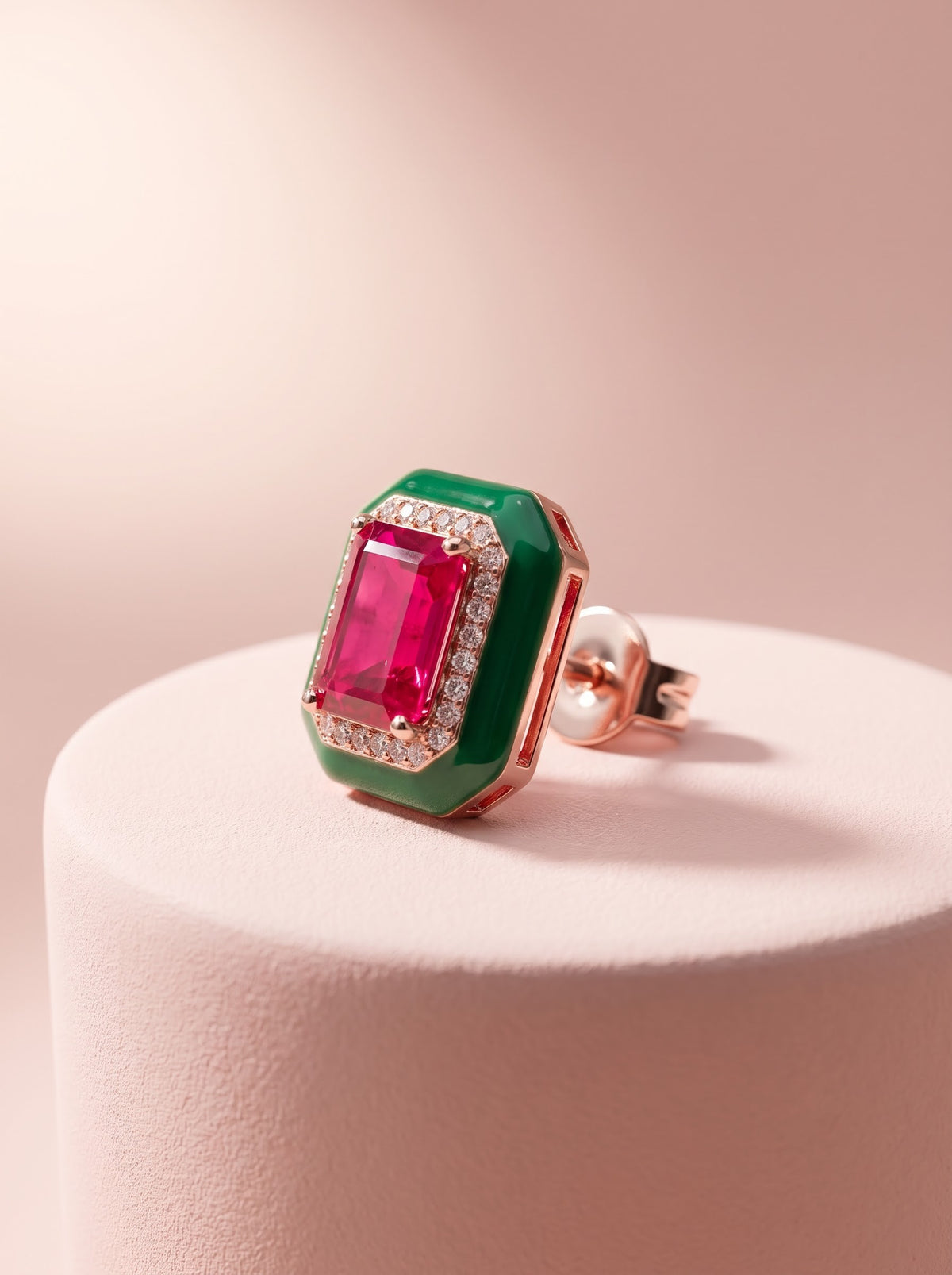 Emerald Frame Studs