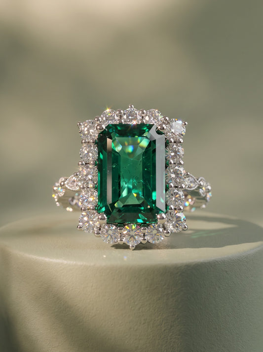 Emerald Grandeur Ring