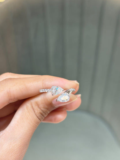 Pear Bypass Ring
