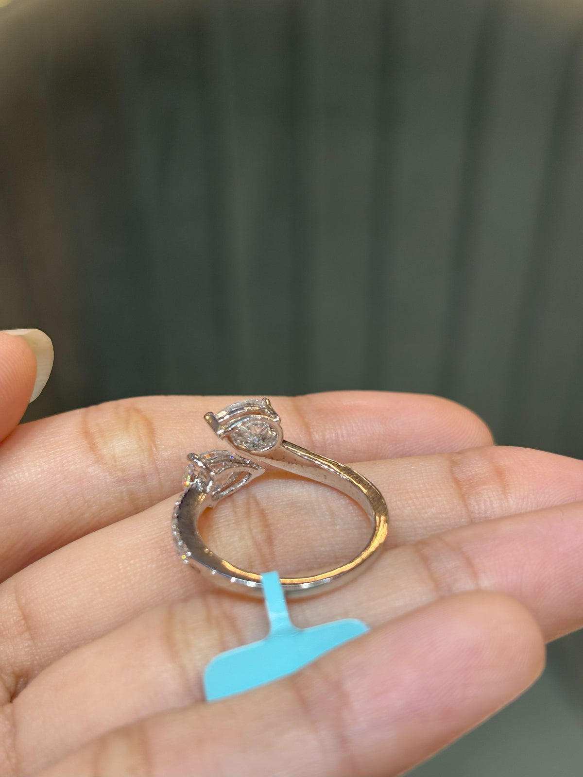 Pear Bypass Ring