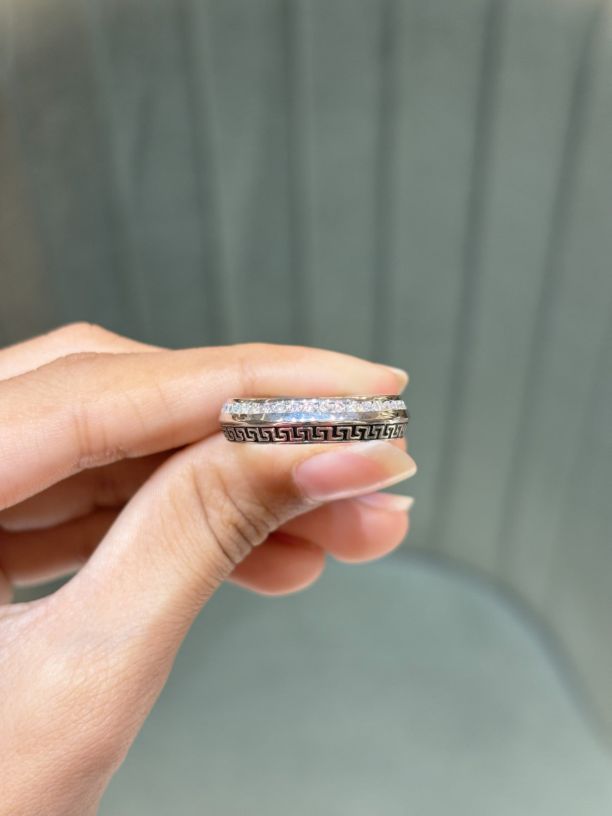 Sterling Meander Ring