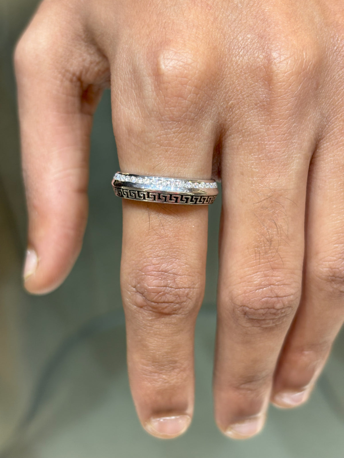 Sterling Meander Ring