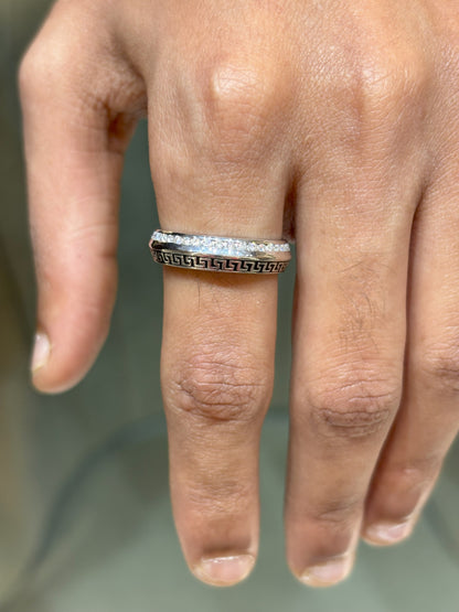 Sterling Meander Ring