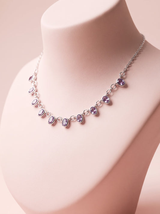 Viola Station Necklace