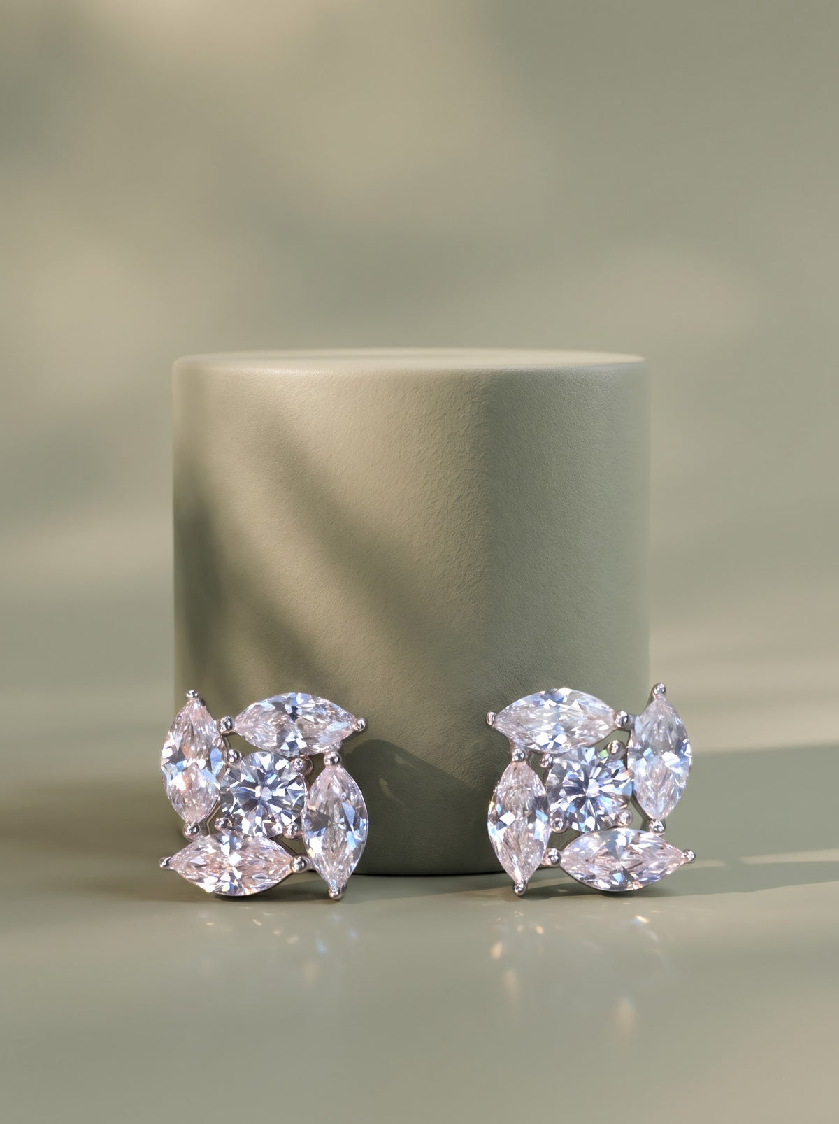 Diamond Pinwheel Pendant Set