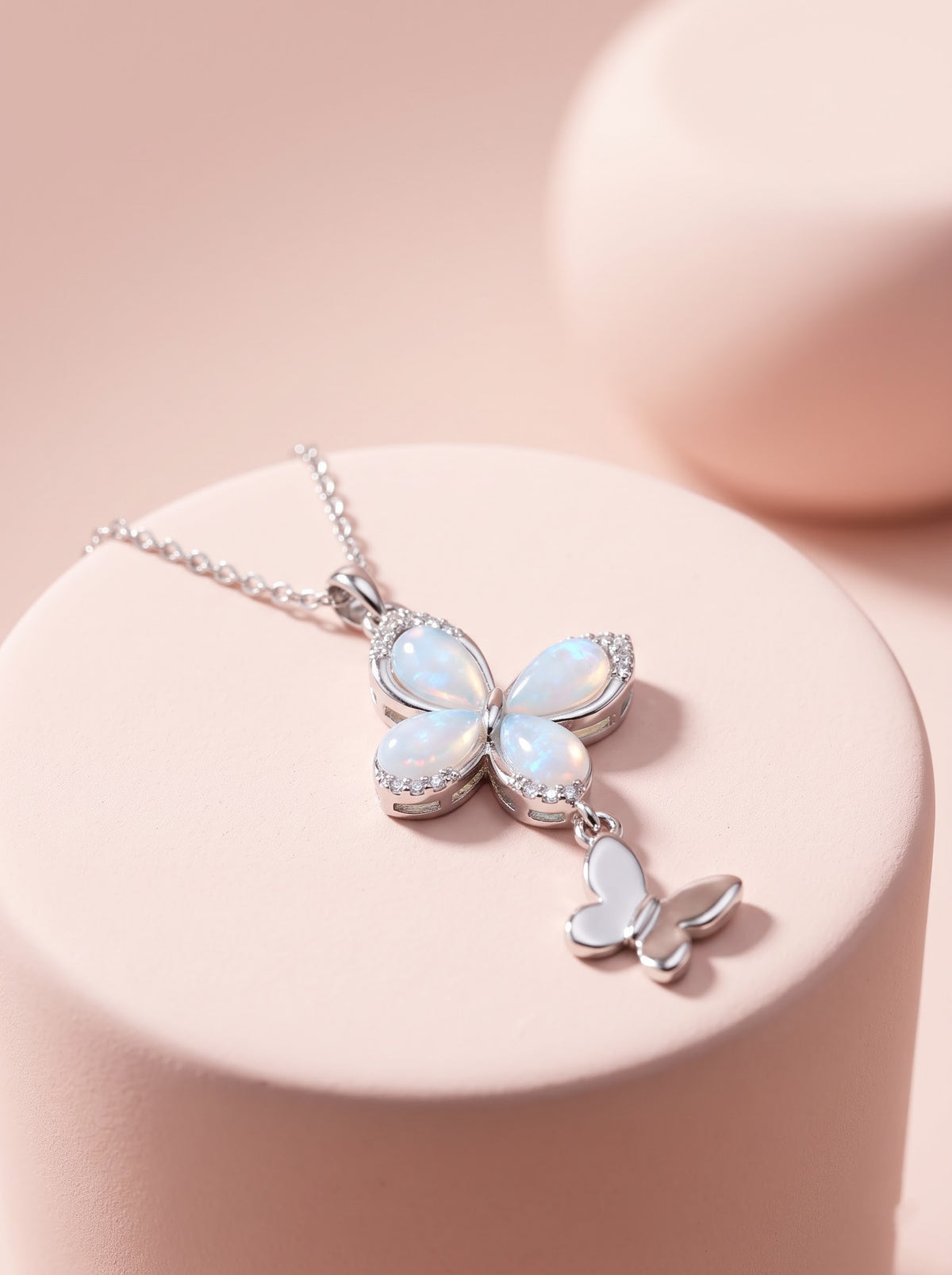 Duo Butterfly Pendant Chain