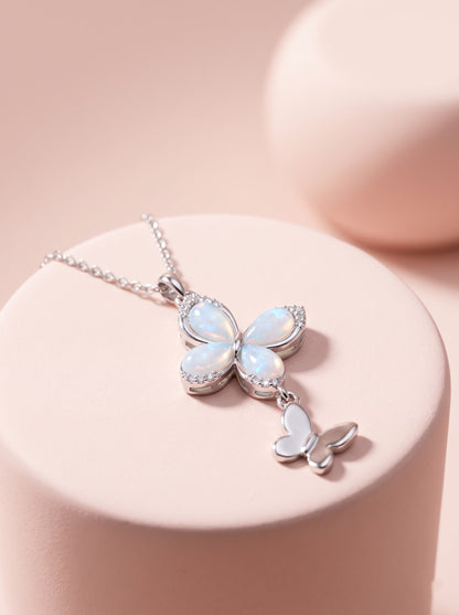 Duo Butterfly Pendant Chain