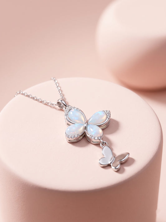 Duo Butterfly Pendant Chain