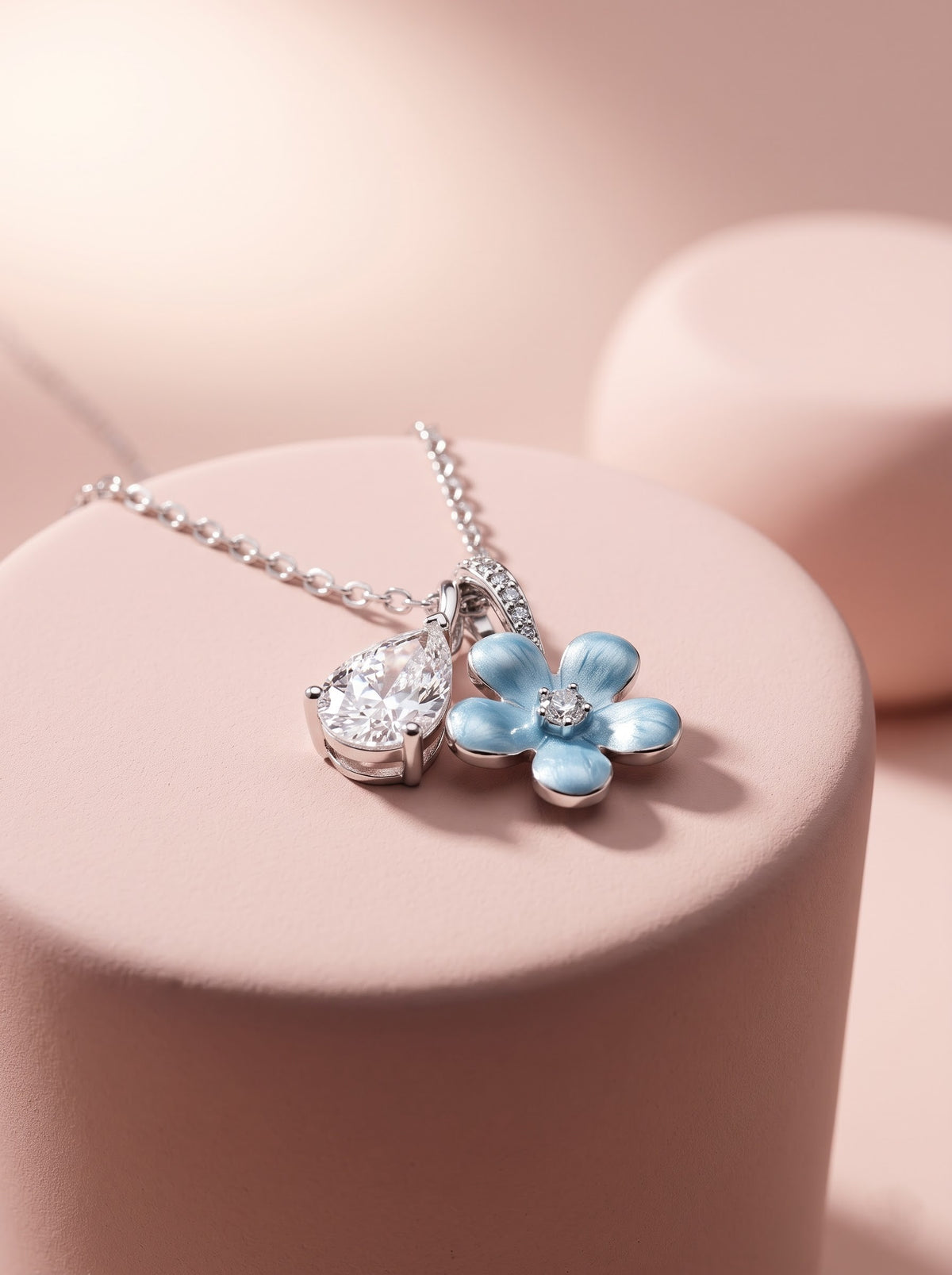 Crystal Bloom Pendant Chain