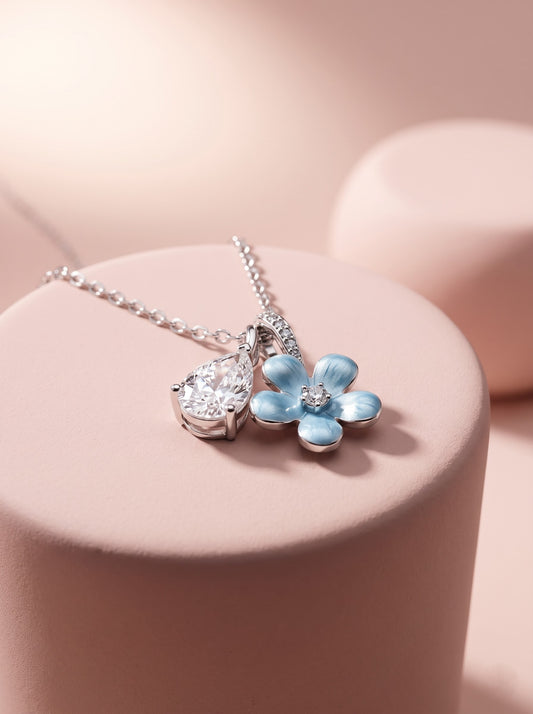 Crystal Bloom Pendant Chain