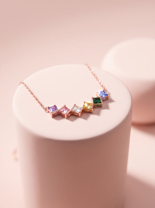 Rainbow Bar Necklace