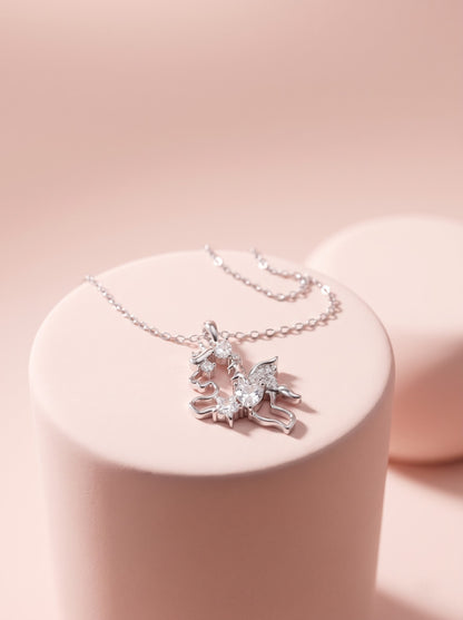 Unicorn Crystal Pendant Chain