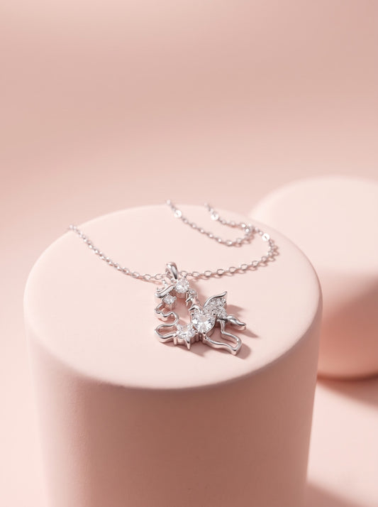 Unicorn Crystal Pendant Chain