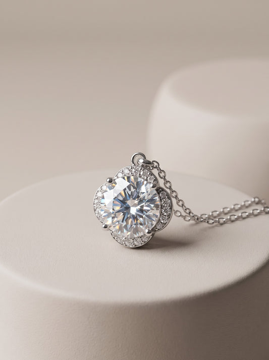 Azure Bloom Pendant Chain