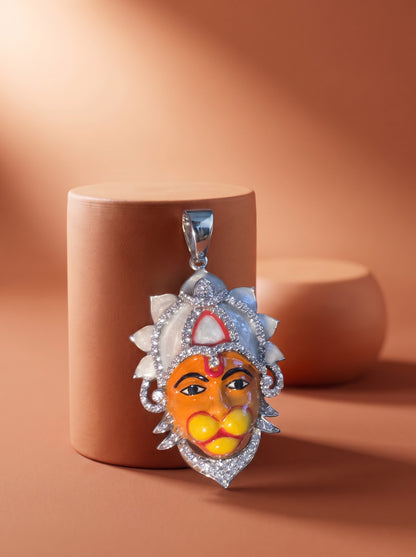Hanuman Enamel Pendant