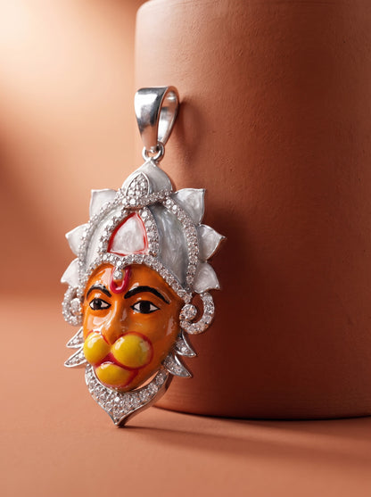 Hanuman Enamel Pendant