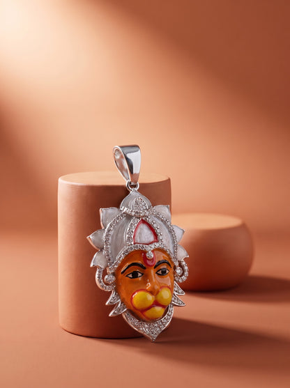 Hanuman Enamel Pendant