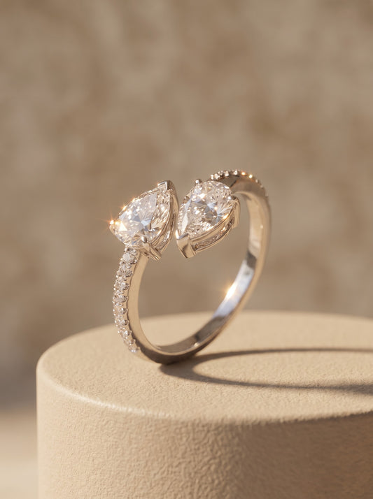 Pear Bypass Ring
