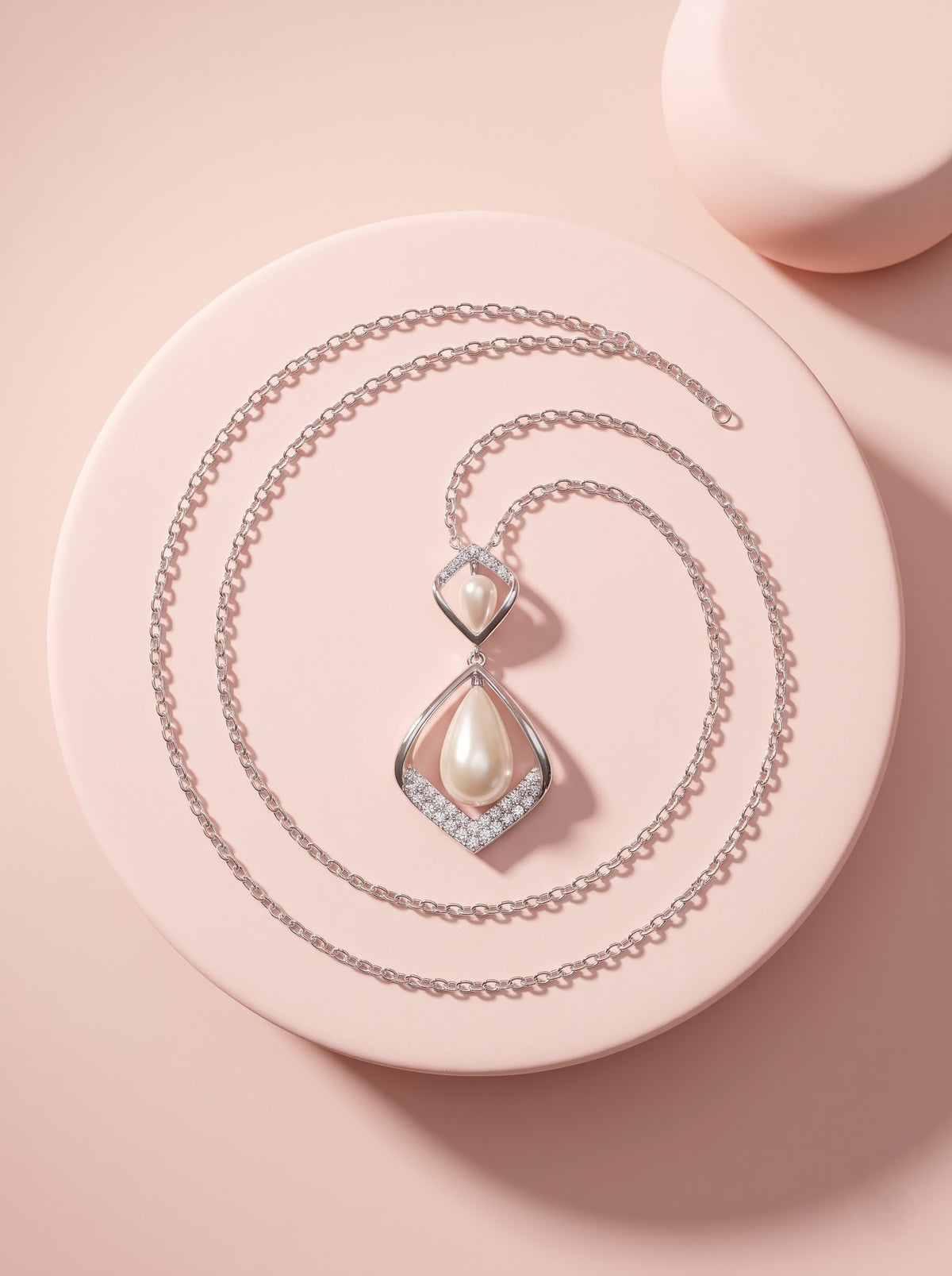 Pearl Drop Pendant Chain