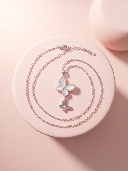 Duo Butterfly Pendant Chain