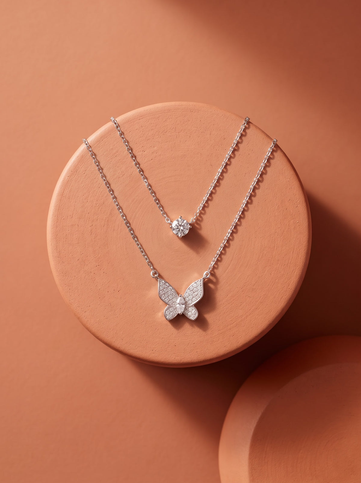 Layered Butterfly Necklace