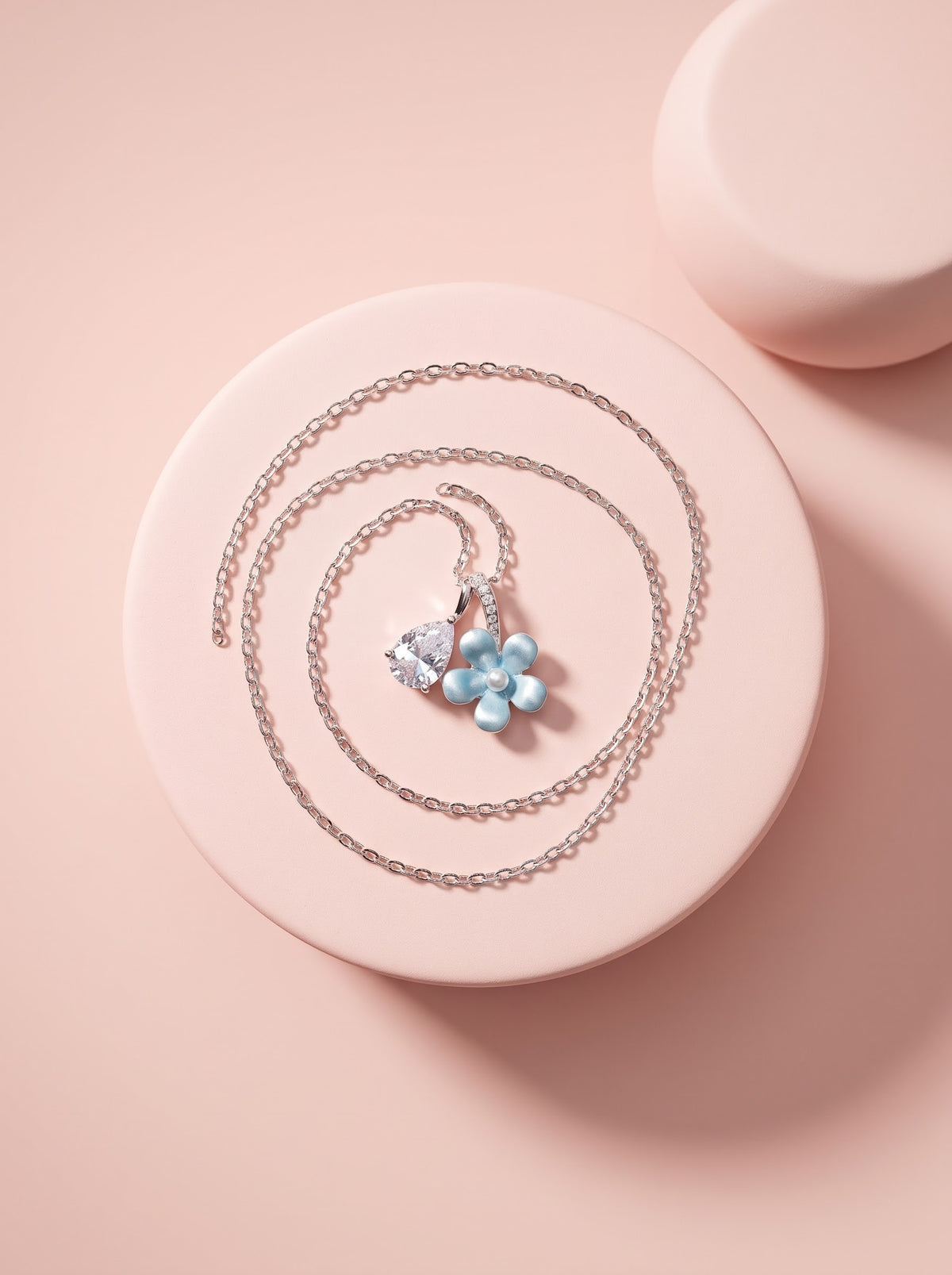 Crystal Bloom Pendant Chain