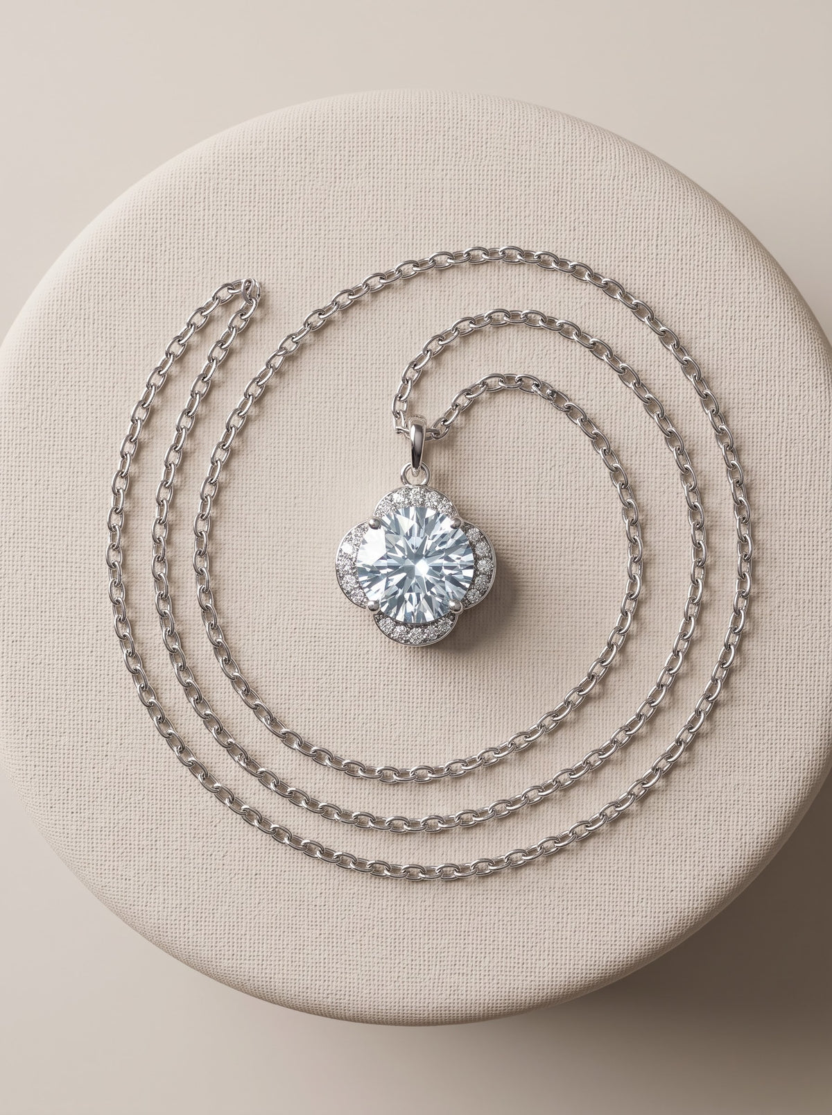 Azure Bloom Pendant Chain