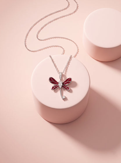 Rouge Dragonfly Pendant Chain