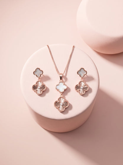 Cut-Metal Floral Pendent set