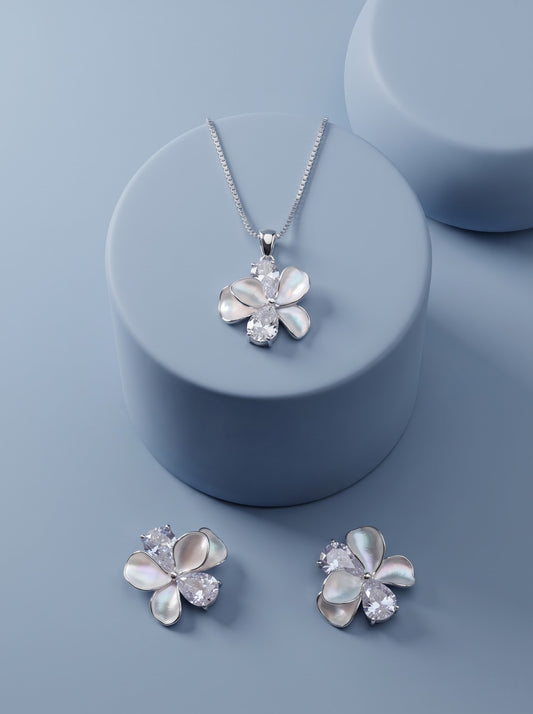Crystal Petal Pendat set