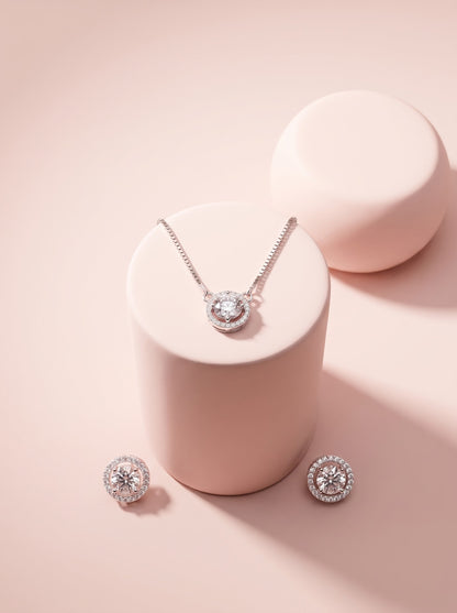 Brilliant Round Pendat set