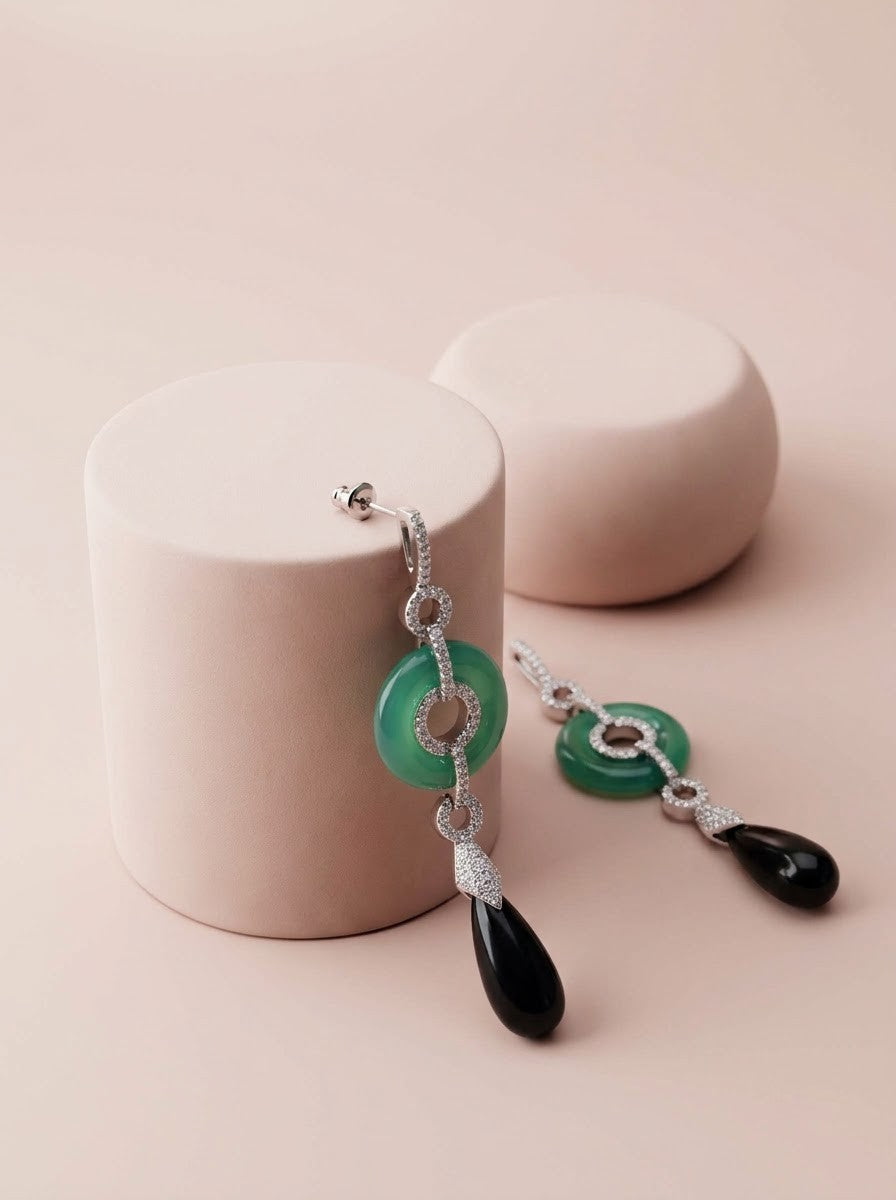 Jade Drop Earrings