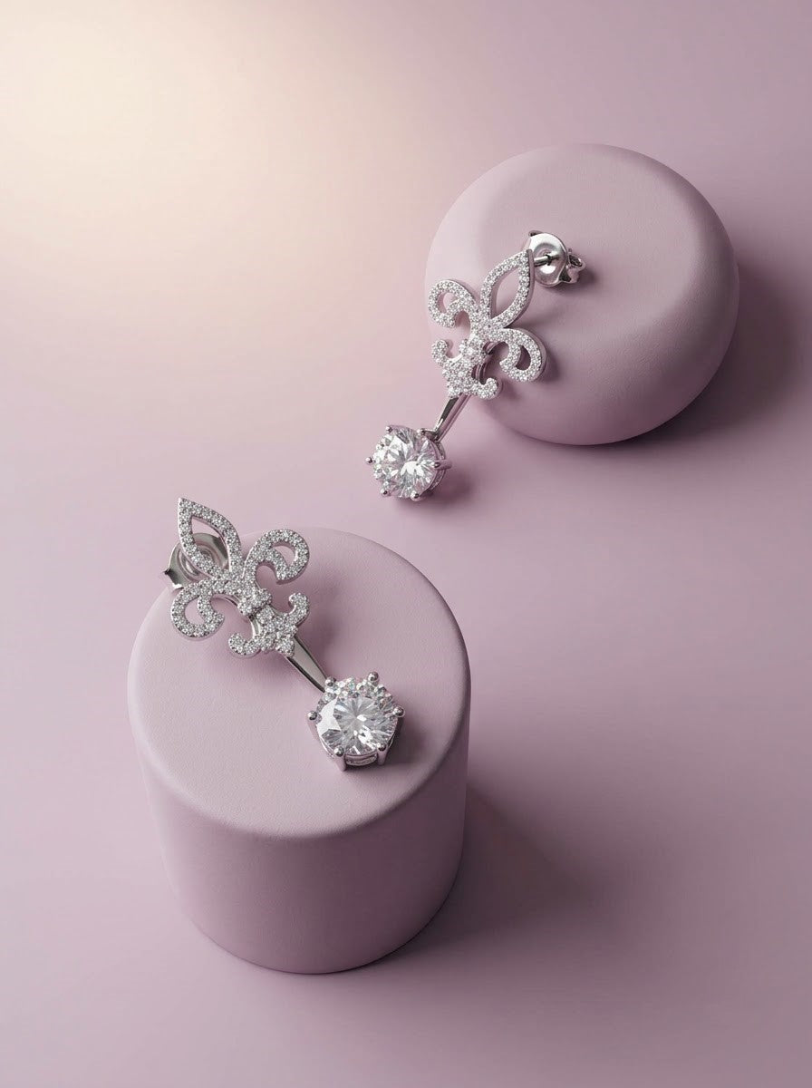 Flora Linear Earrings 2 in 1