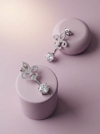 Flora Linear Earrings 2 in 1
