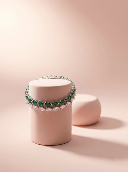 Pear-Cut Tennis Bracelets