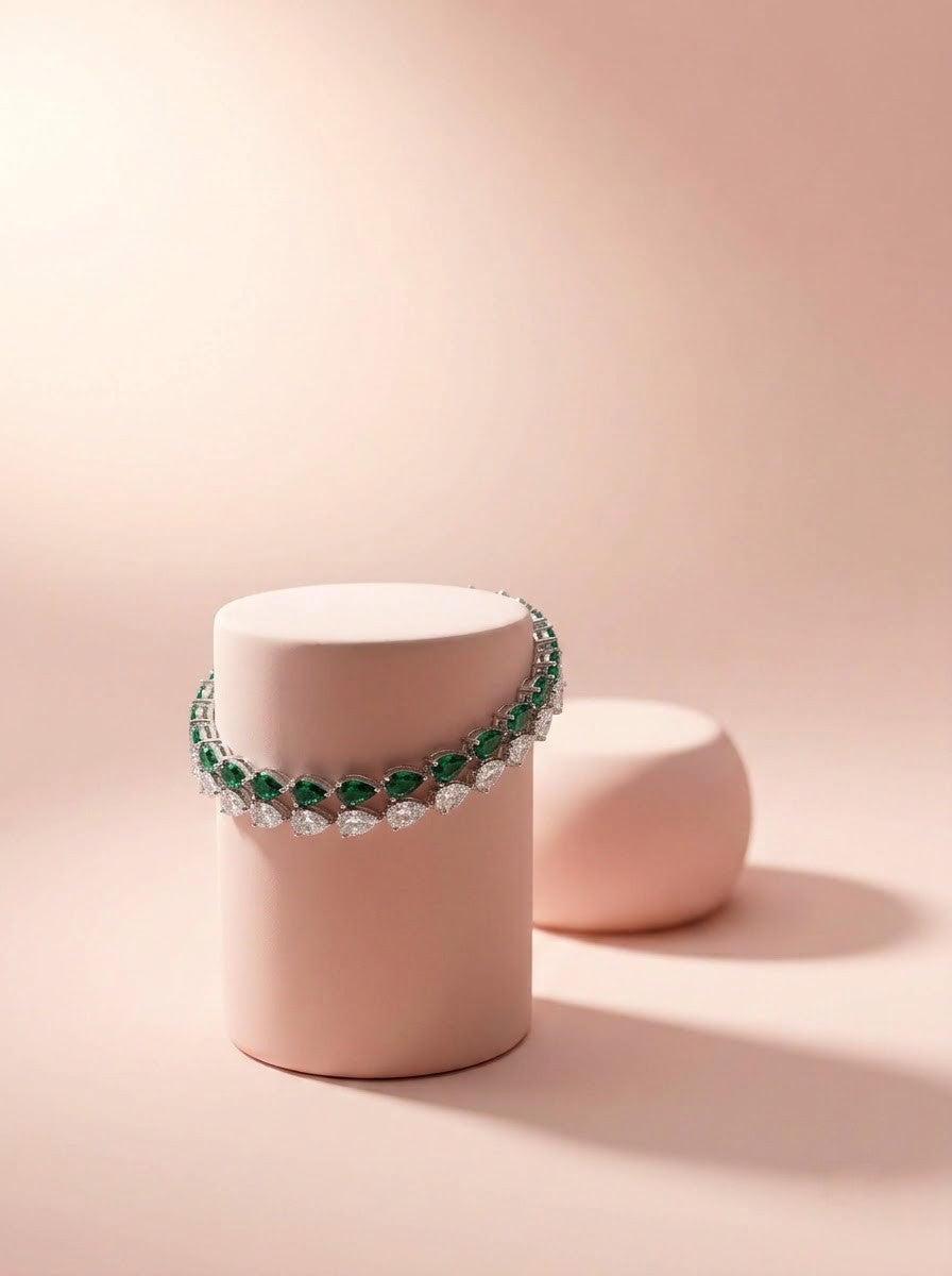 Pear-Cut Tennis Bracelets