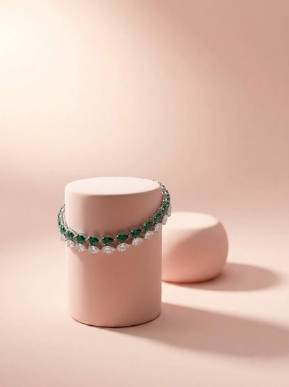 Pear-Cut Tennis Bracelets