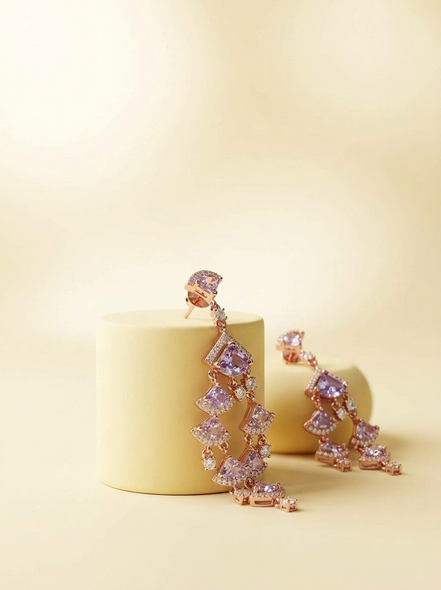 Blush Cascade Earrings