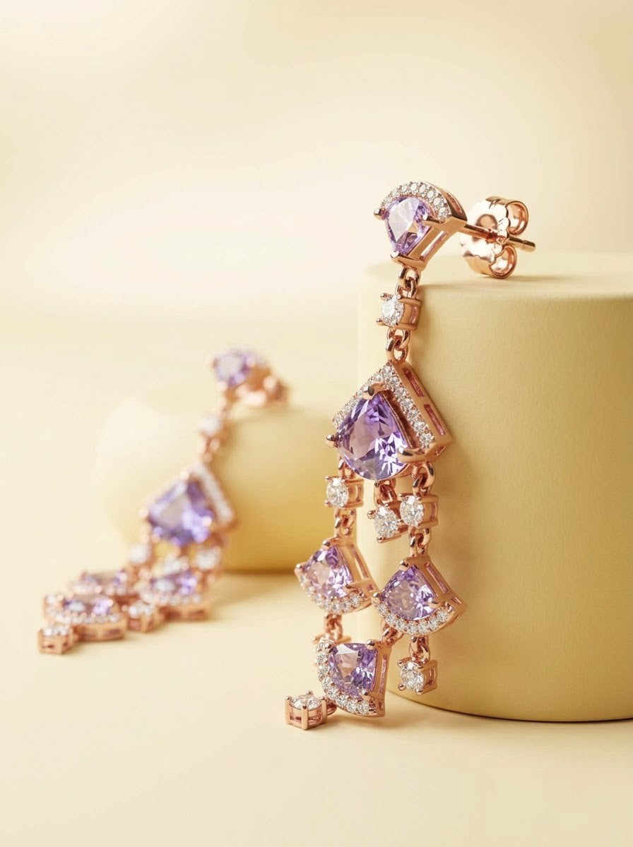 Blush Cascade Earrings